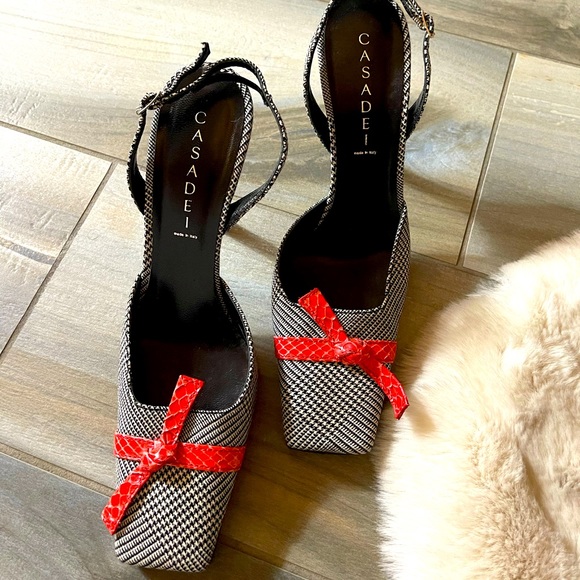 Casadei Shoes - CASADEI authentic Women’s Vintage shoes only worn once 4 1/2” heel